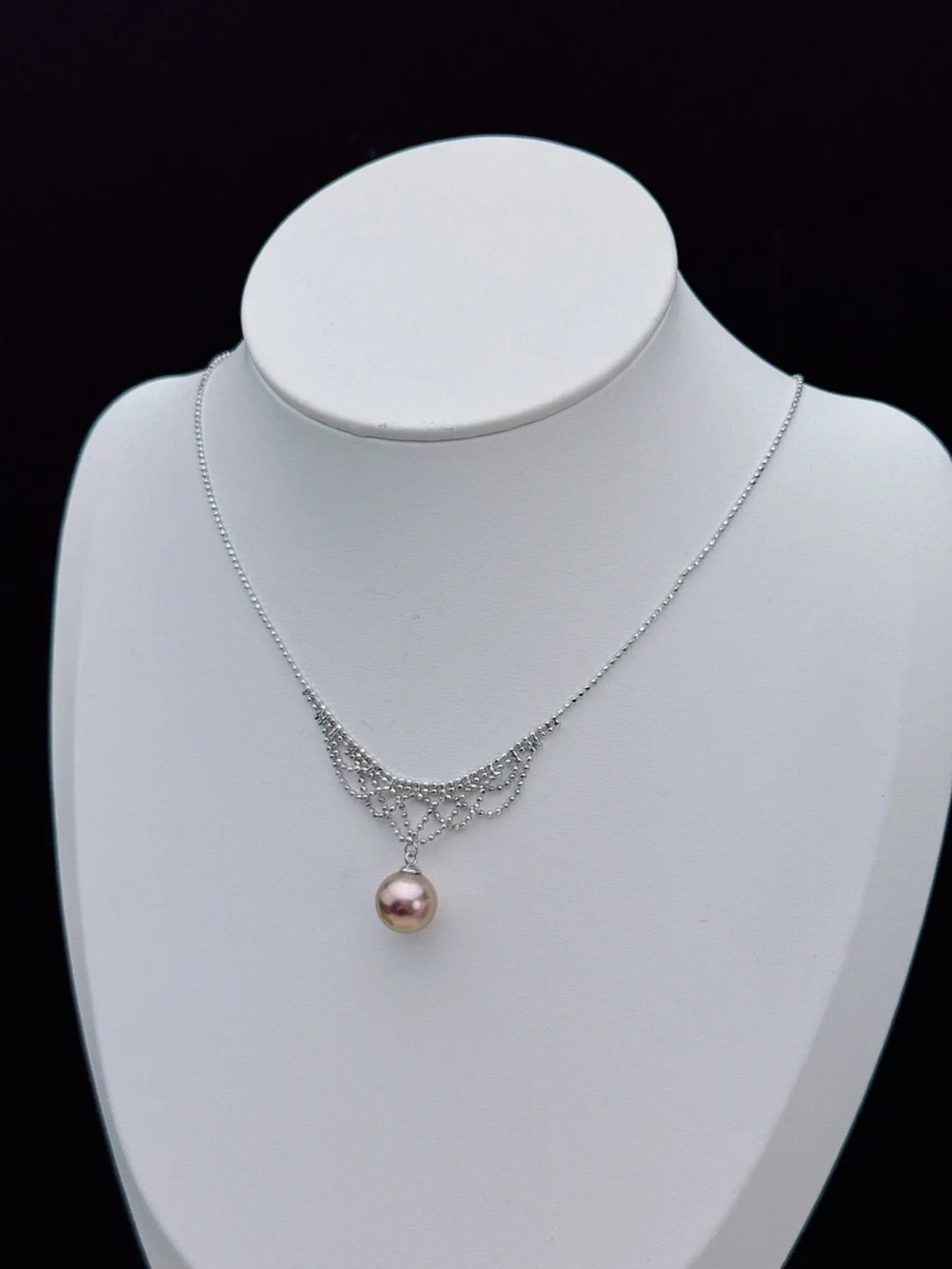 Handmade 11mm High Quality Edison Freshwater Pearl Necklace 16+2” 26X469